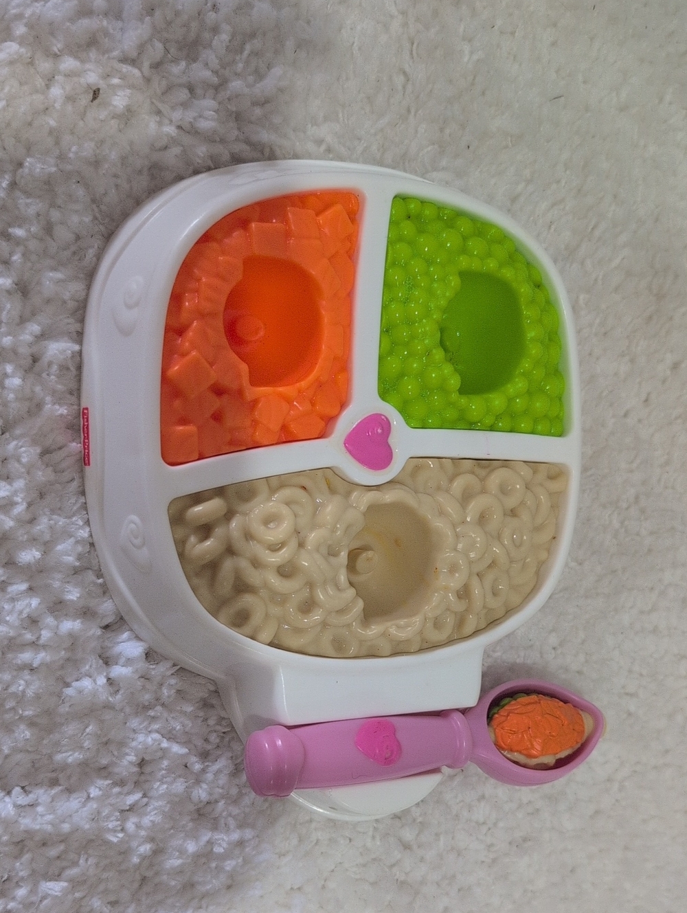 Fisher-Price Pink, White, Orange & Green Snack Sorting Playset